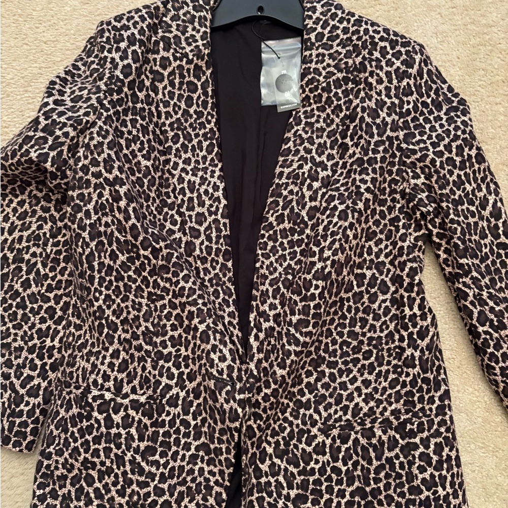Express Leopard Print Blazer
